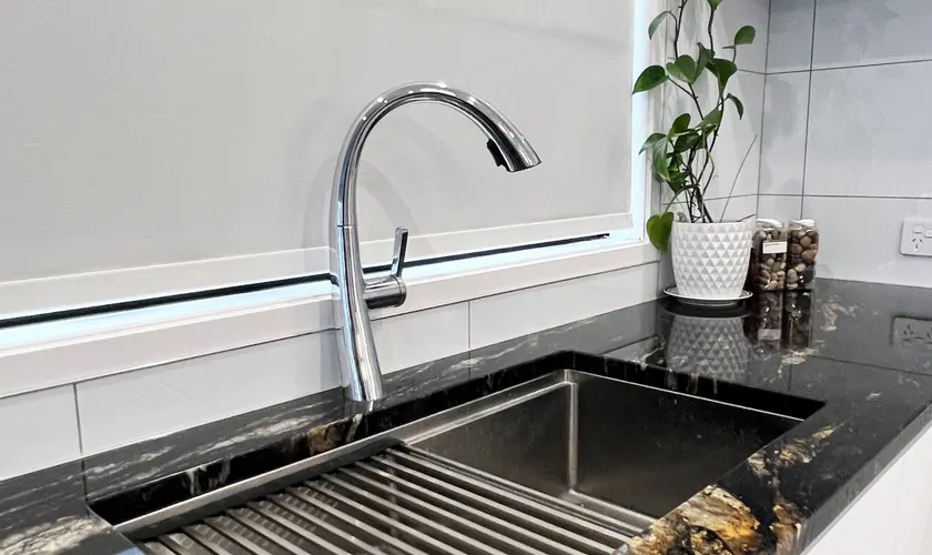 Sink with drainer