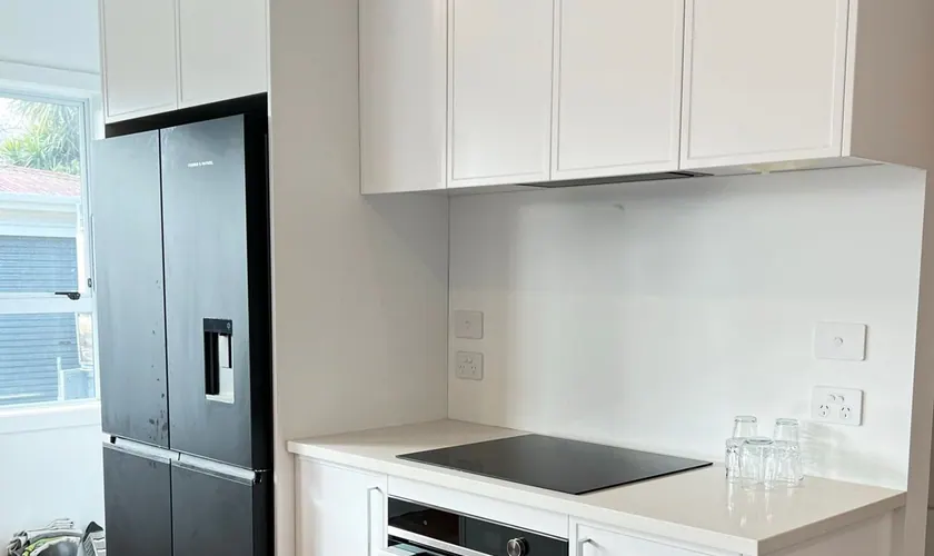 Cooktop oven and fridge