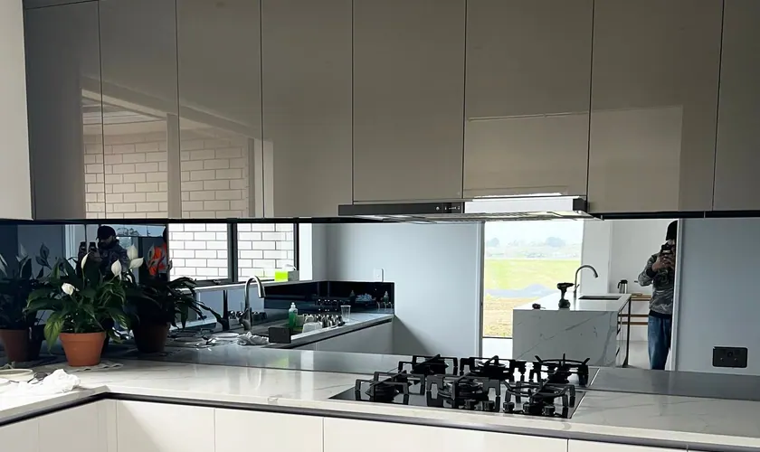 Island and fridge view